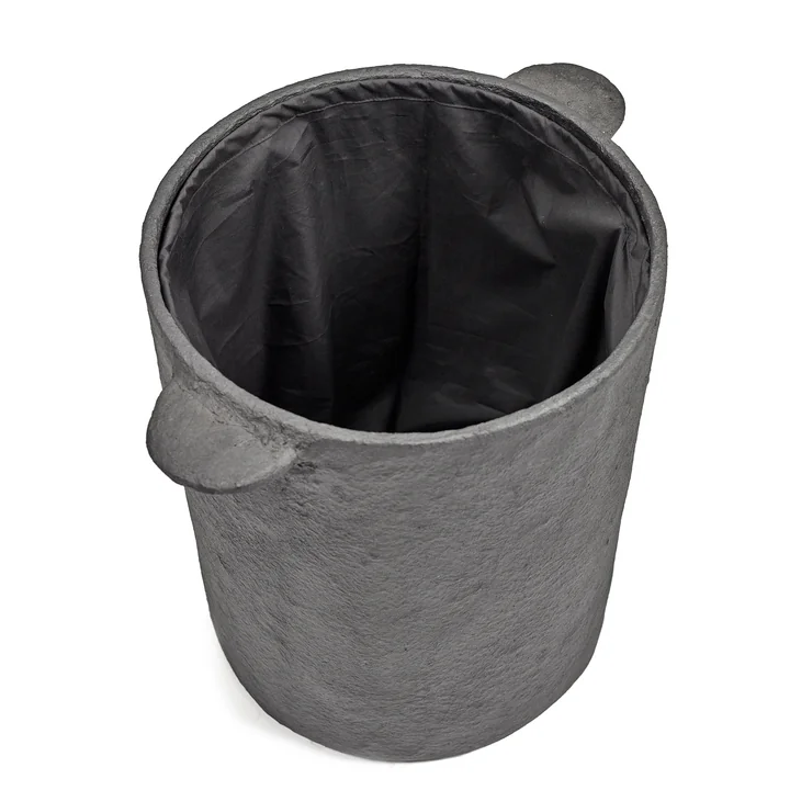 Serax - Earth laundry basket with linen bag L, black