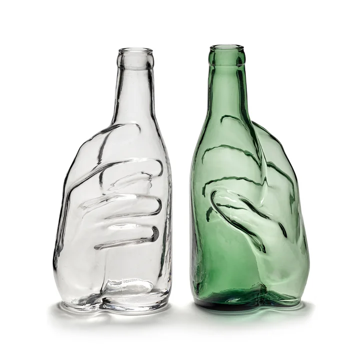 Serax - Edward carafe, transparent and emerald green