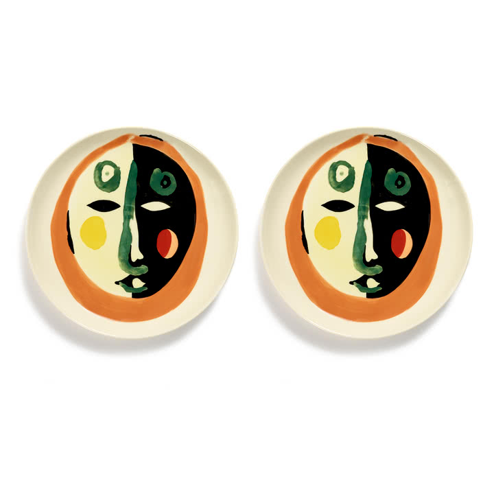 Serax - Feast Face 1 plate M, mix (set of 2)