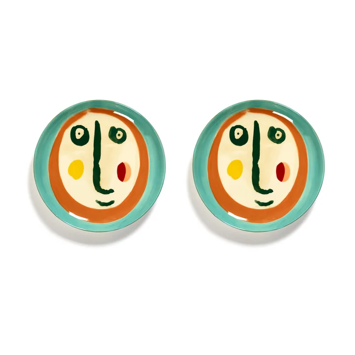 Serax - Feast Face 2 plate S, mix (set of 2)