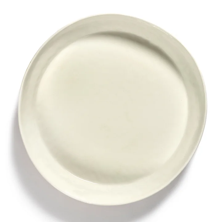 Serax - Feast serving bowl M, white / red stripes