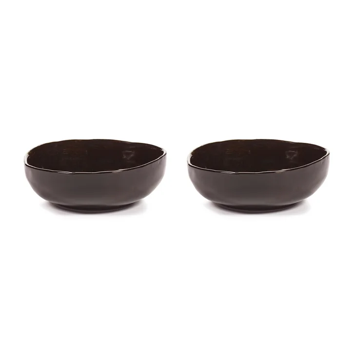 Serax - La Mère bowl M, ebony (set of 2)