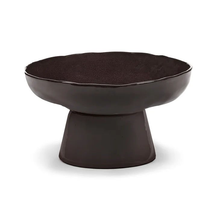 Serax - La Mère serving bowl with foot, ebony
