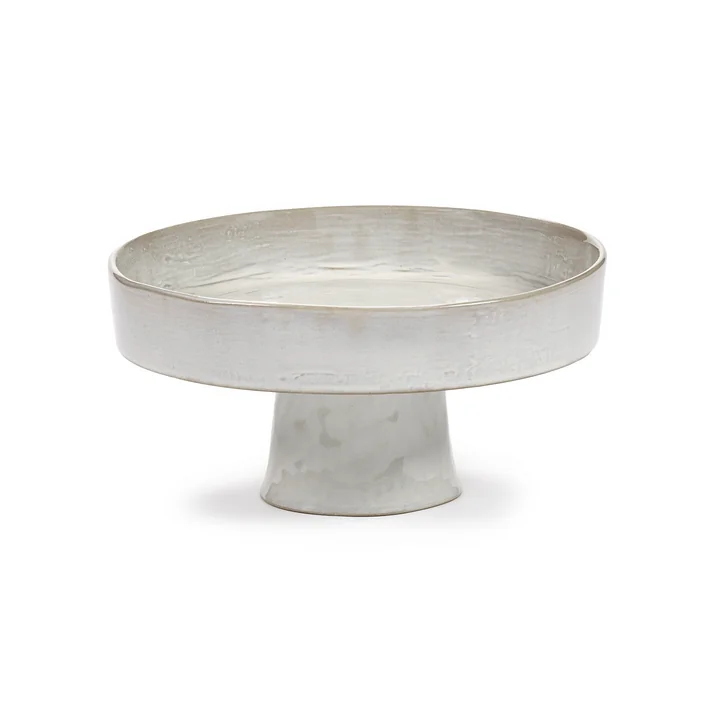 Serax - La Mère deep plate with foot L, off-white