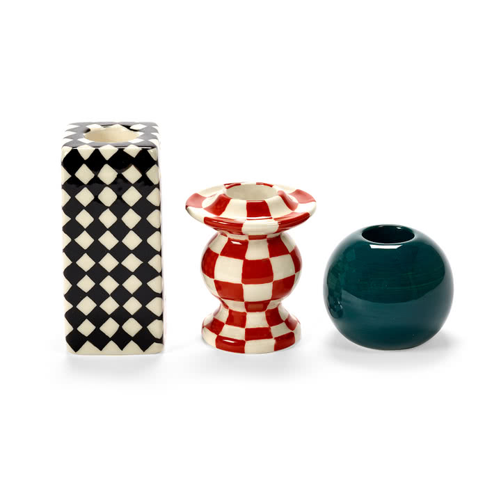 Serax - Les Objets Mouleversants candle holder, mix (set of 3)