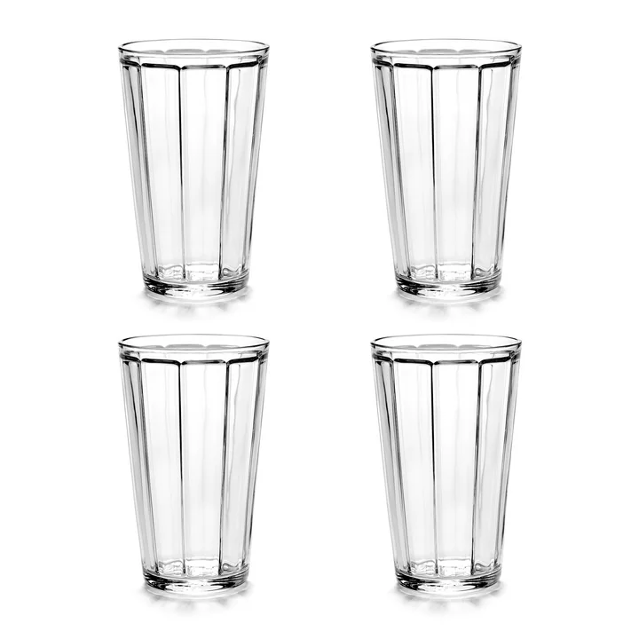 Serax - Surface long drink glass, transparent (set of 4)