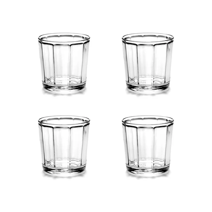 Serax - Surface water glass L, transparent (set of 4)