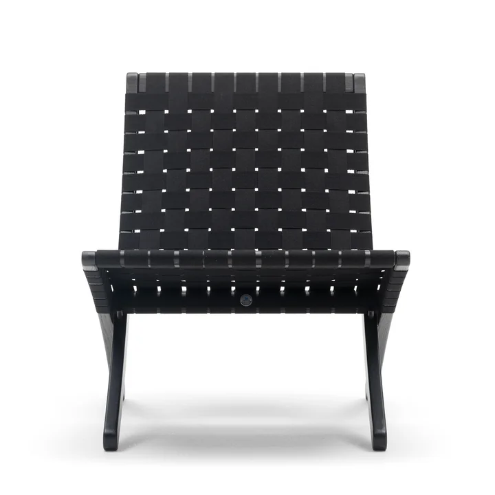 Carl Hansen - MG501 Cuba Chair, black lacquered oak / black / brass fittings (Limited Edition)