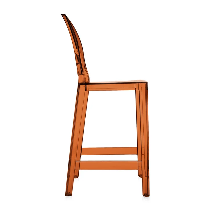Kartell - One More bar stool, 65 cm, amber