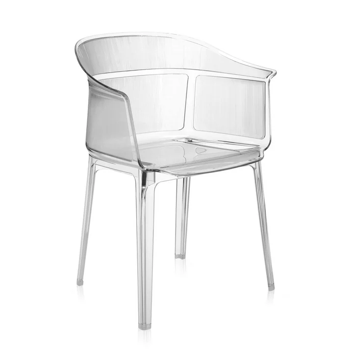 Kartell - Papyros armchair, crystal clear