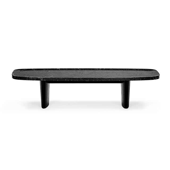ClassiCon - Matéria coffee table, 160 x 70 cm, Nero Marquina marble / black