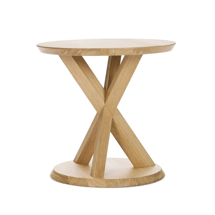 ClassiCon - Volkshaus side table, Ø 50 cm x H 48 cm, natural oak