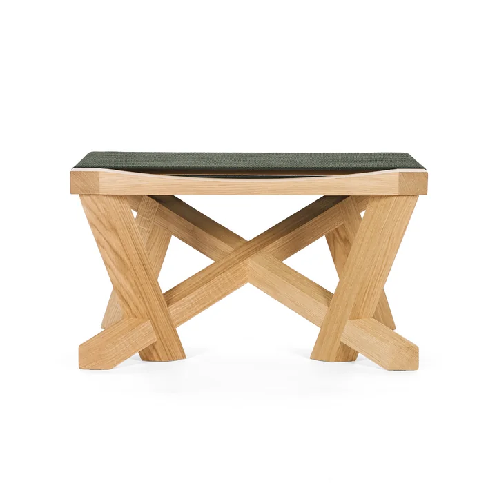 ClassiCon - Volkshaus stool, natural oak / forest green