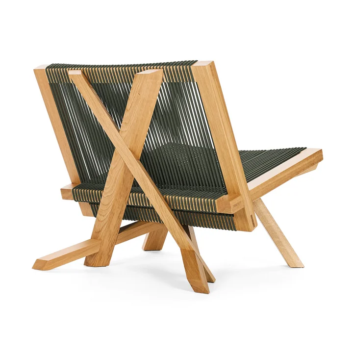 ClassiCon - Volkshaus Lounge Chair, natural oak / forest green