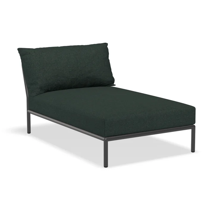 HOUE - Level 2 Chaise Longue, dark gray / alpine
