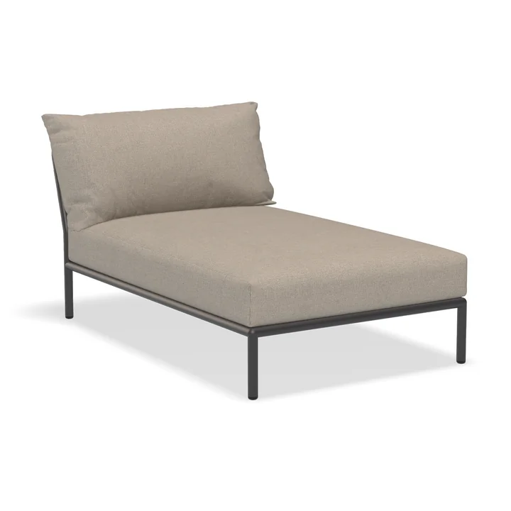 HOUE - Level 2 Chaise Longue, dark gray / ash