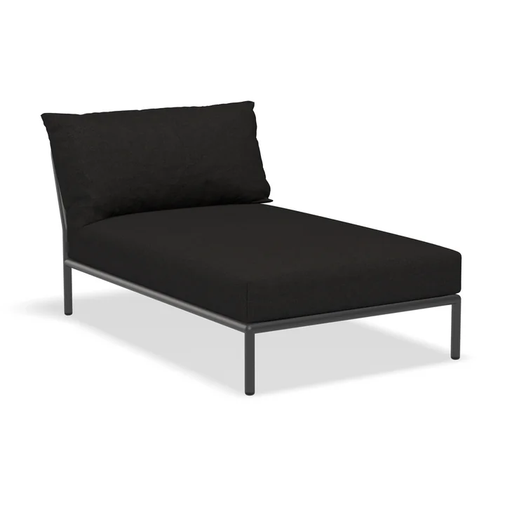 HOUE - Level 2 Chaise Longue, dark gray / charcoal