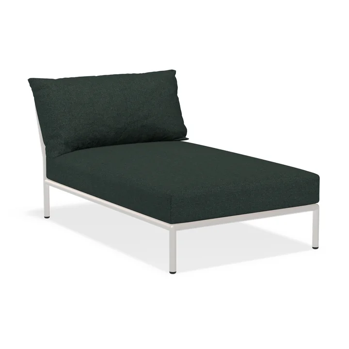 HOUE - Level 2 Chaise Longue, muted white / alpine