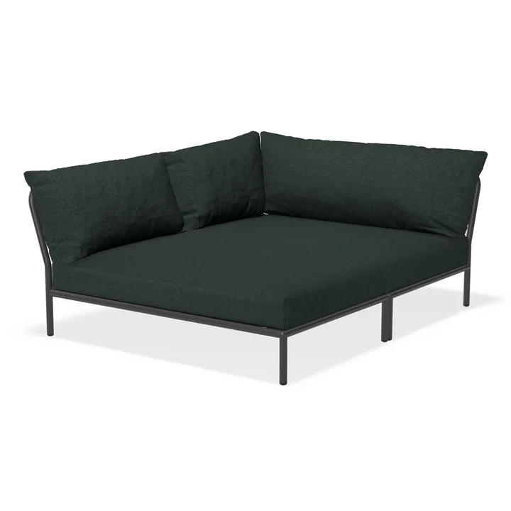 HOUE - Level 2 Cozy Sofa, left, dark gray / alpine