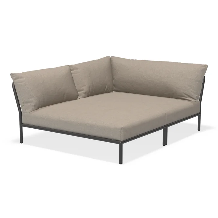 HOUE - Level 2 Cozy Sofa, left, dark gray / ash