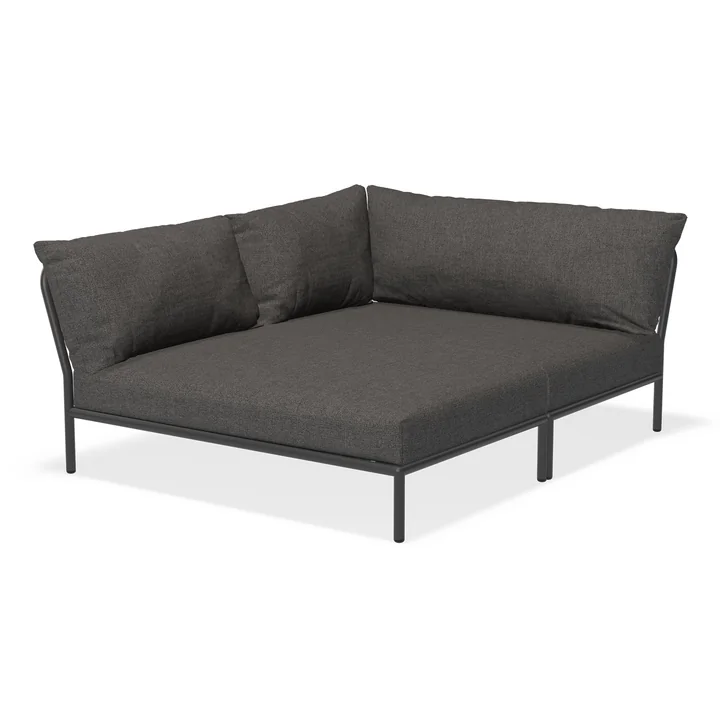 HOUE - Level 2 Cozy Sofa, left, dark grey / dark grey basic