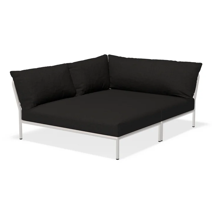 HOUE - Level 2 Cozy Sofa, left, muted white / charcoal