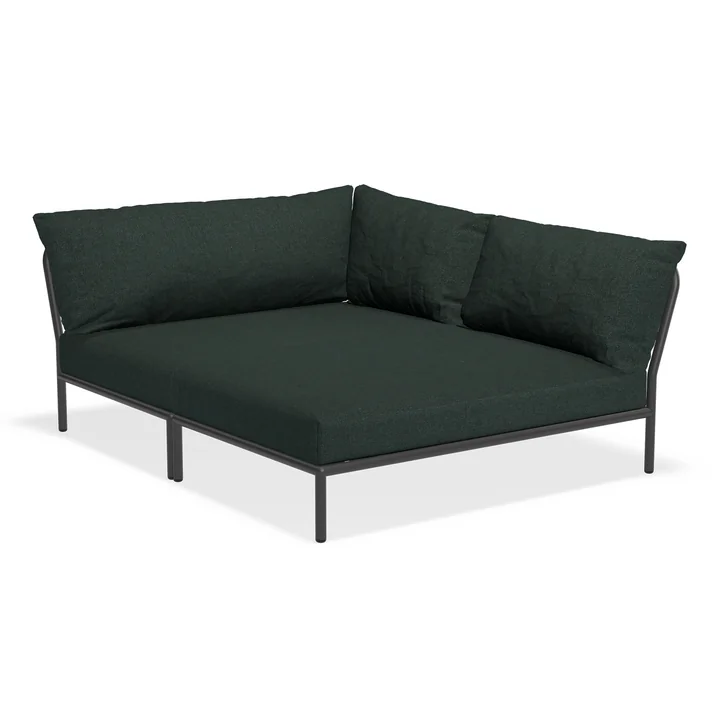 HOUE - Level 2 Cozy Sofa, right, dark gray / alpine