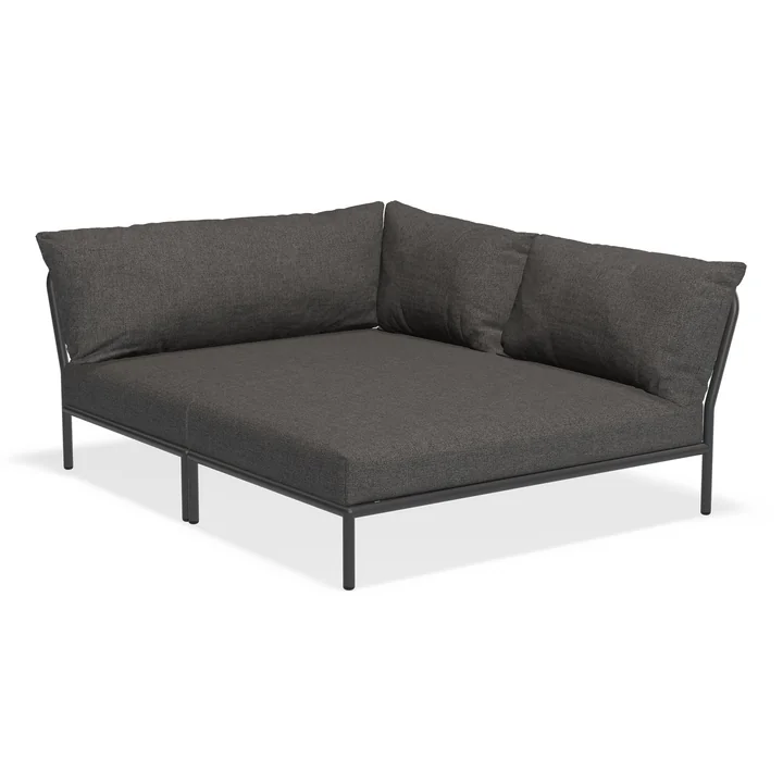 HOUE - Level 2 Cozy Sofa, right, dark grey / dark grey basic