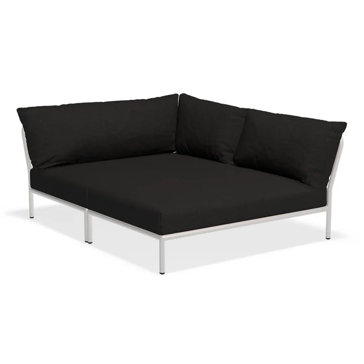 HOUE - Level 2 Cozy Sofa, right, muted white / charcoal