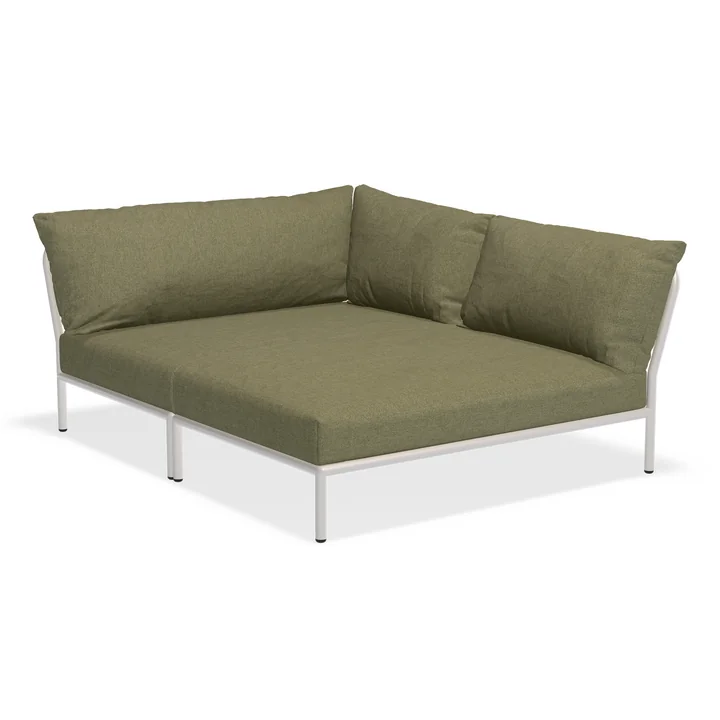 HOUE - Level 2 Cozy Sofa, right, muted white / leaf