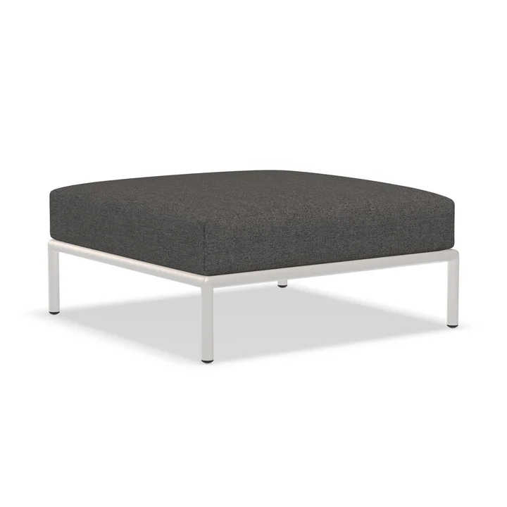 HOUE - Level 2 Ottoman, muted white / dark gray basic