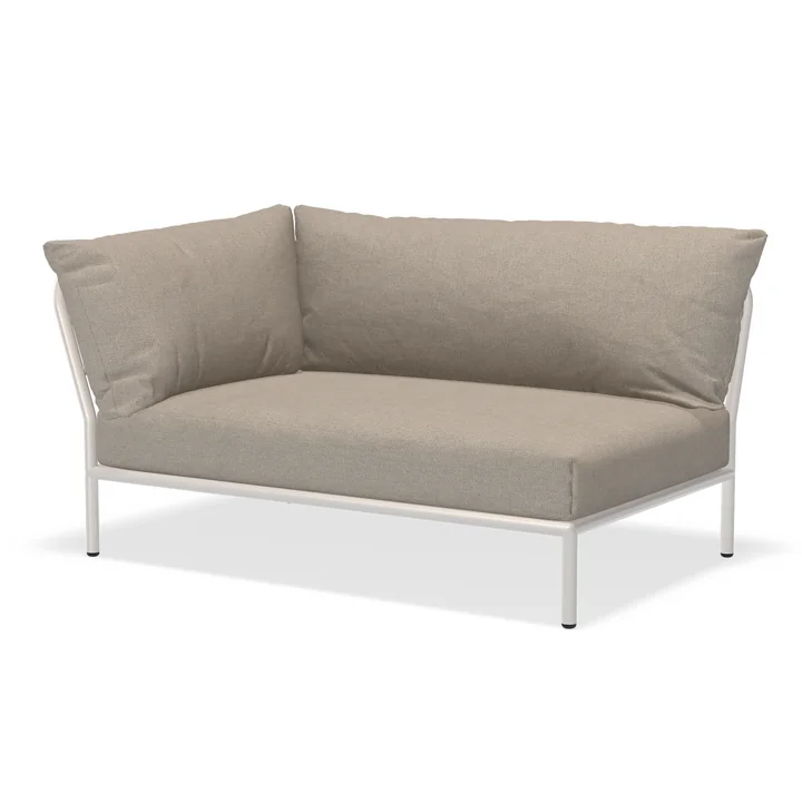 HOUE - Level 2 Sofa, left, muted white / ash