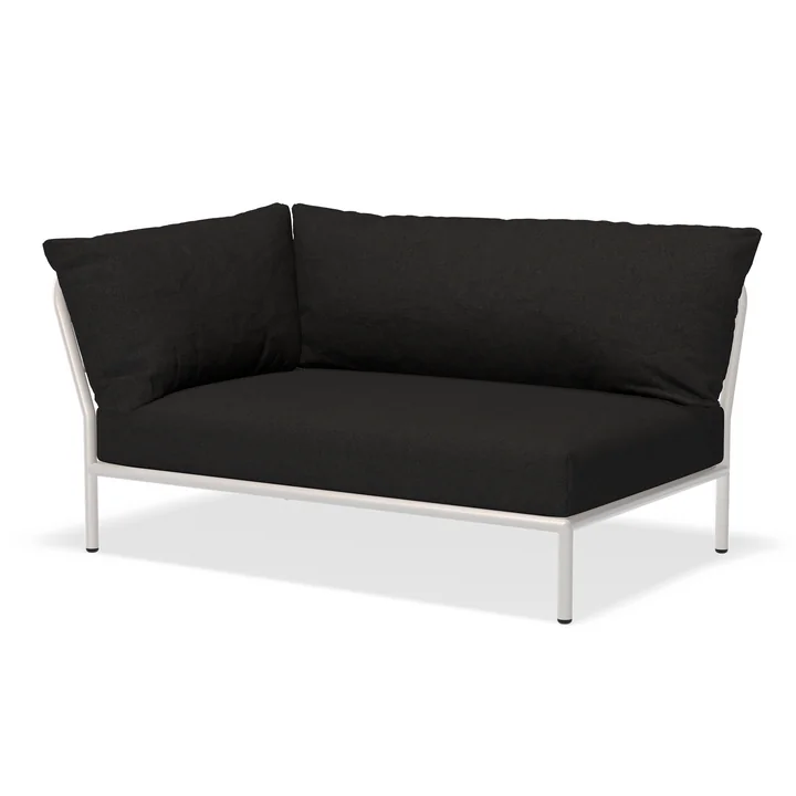 HOUE - Level 2 Sofa, left, muted white / charcoal