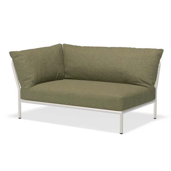 HOUE - Level 2 Sofa, left, muted white / leaf