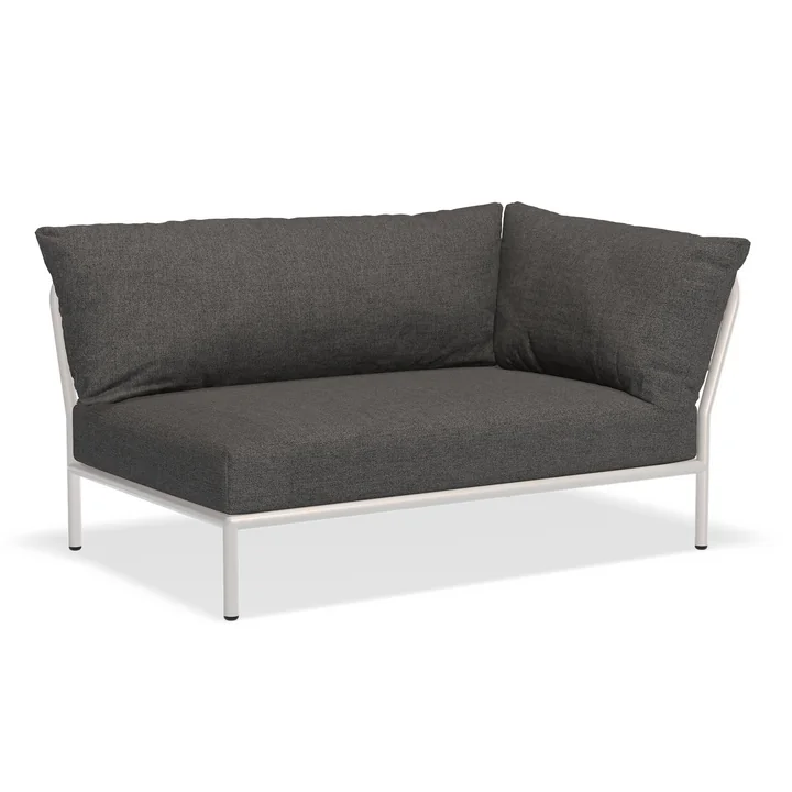 HOUE - Level 2 Sofa, right, muted white / dark grey basic