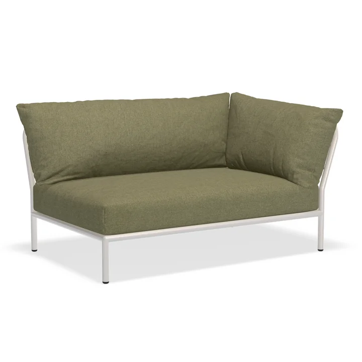 HOUE - Level 2 Sofa, right, muted white / leaf