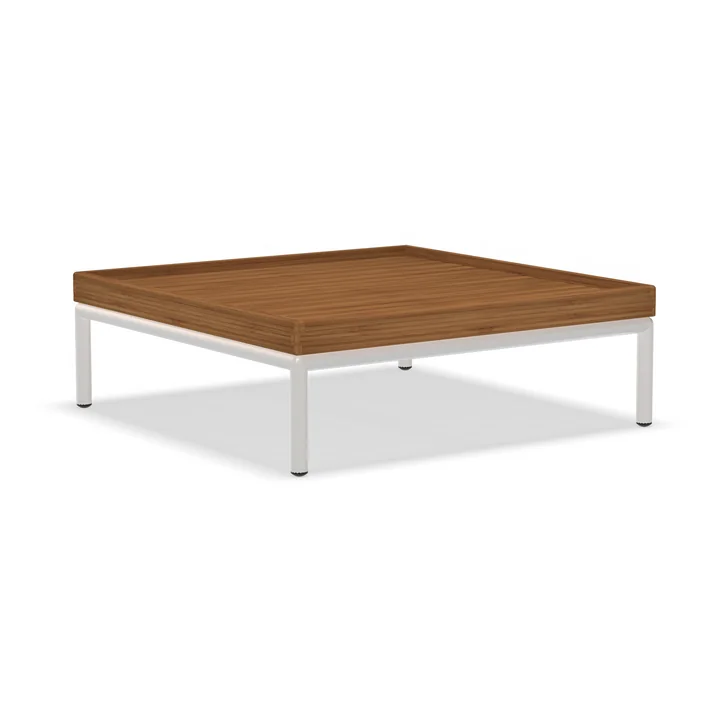 HOUE - LEVEL - LEVEL 2 Coffee table, 81 x 81 cm, bamboo / muted white