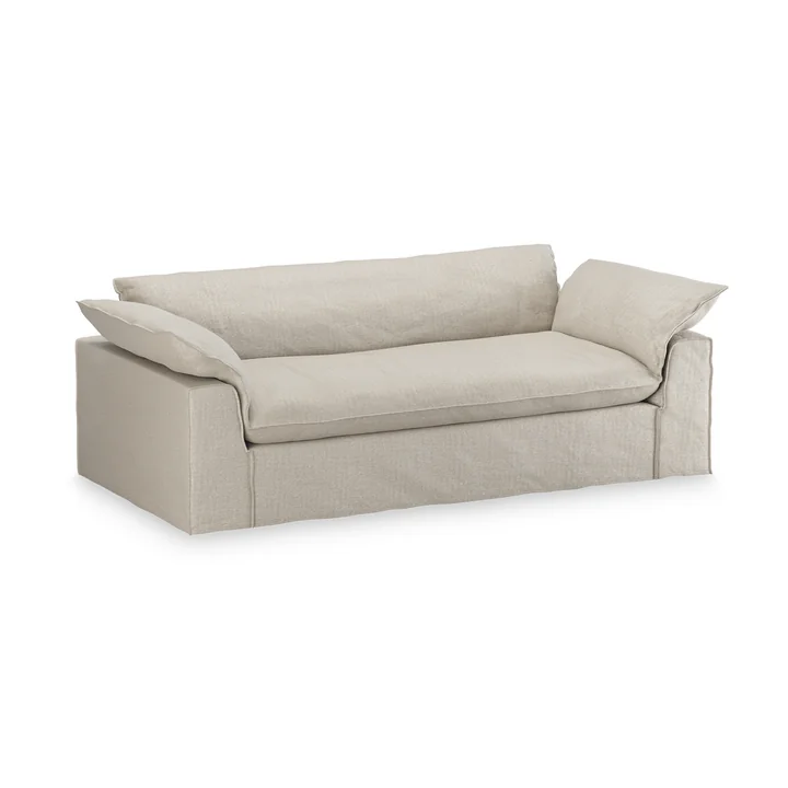HKliving - Nomad sofa, 3-seater, Pure / ivory