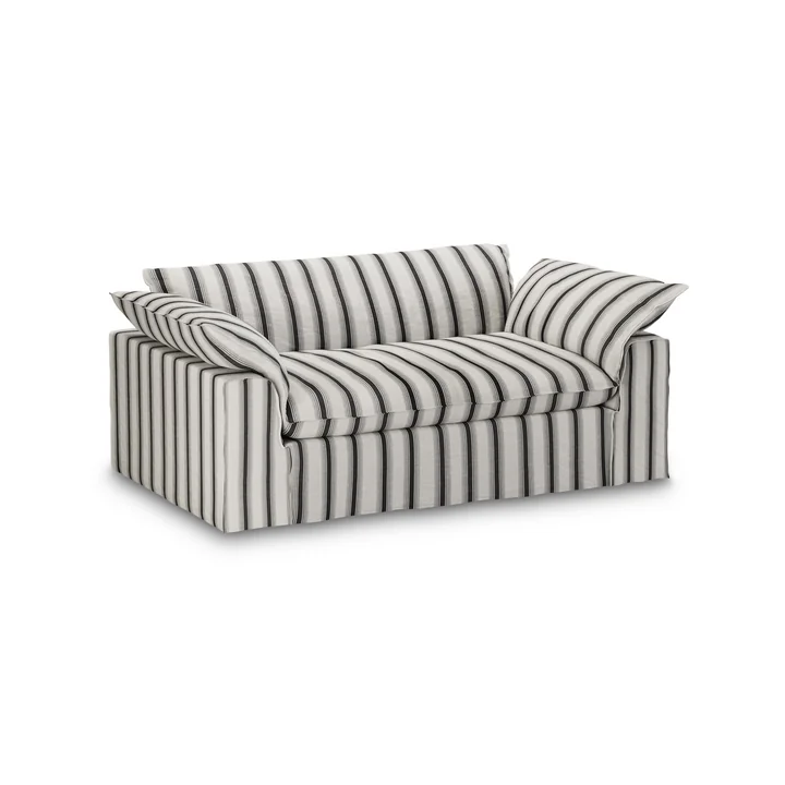 HKliving - Nomad sofa, 2-seater, Rocco / chalkstripe