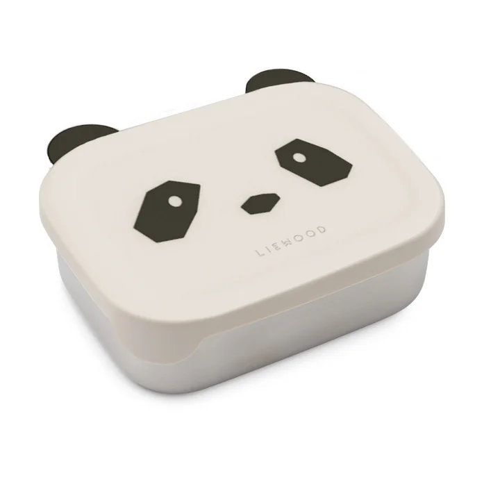 LIEWOOD - Arthur lunch box with lid, stainless steel, panda, sandy