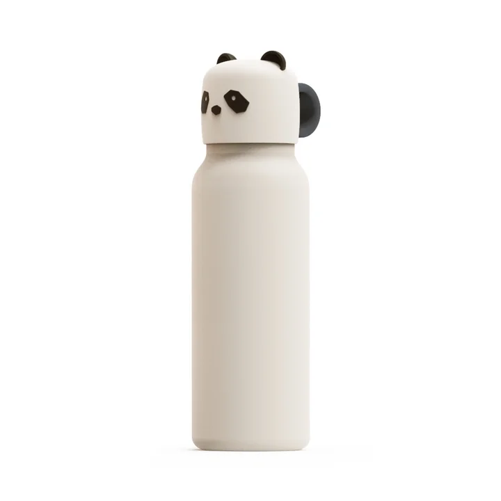 LIEWOOD - Falk water bottle with panda lid, 350 ml, sandy