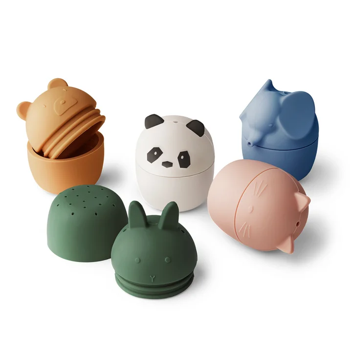 LIEWOOD - Gaby Bath toy, cream multi mix (set of 5)