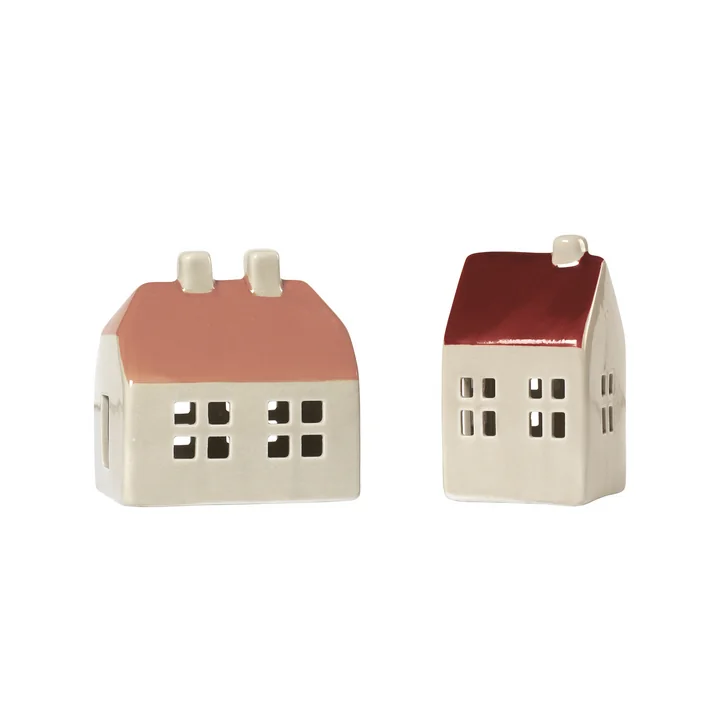 Broste Copenhagen - Bo Christmas tree decoration, nut brown / smoked paprika (set of 2)