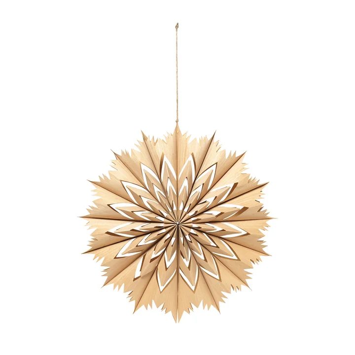 Broste Copenhagen - Venja poinsettia M, Ø 40 cm, natural