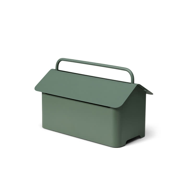 Pedestal - Cable Villa, 35.5 x 23 cm, mossy green
