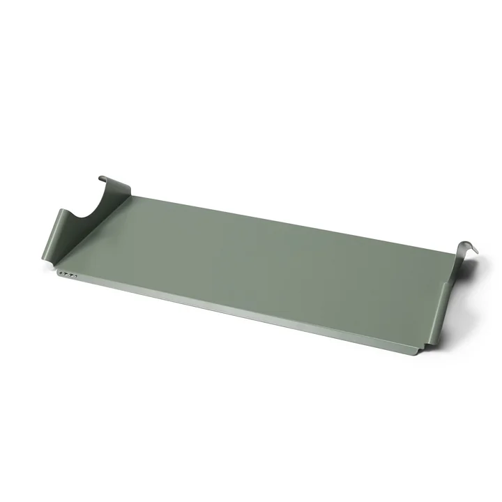 Pedestal - Moon Tray Shelf, mossy green