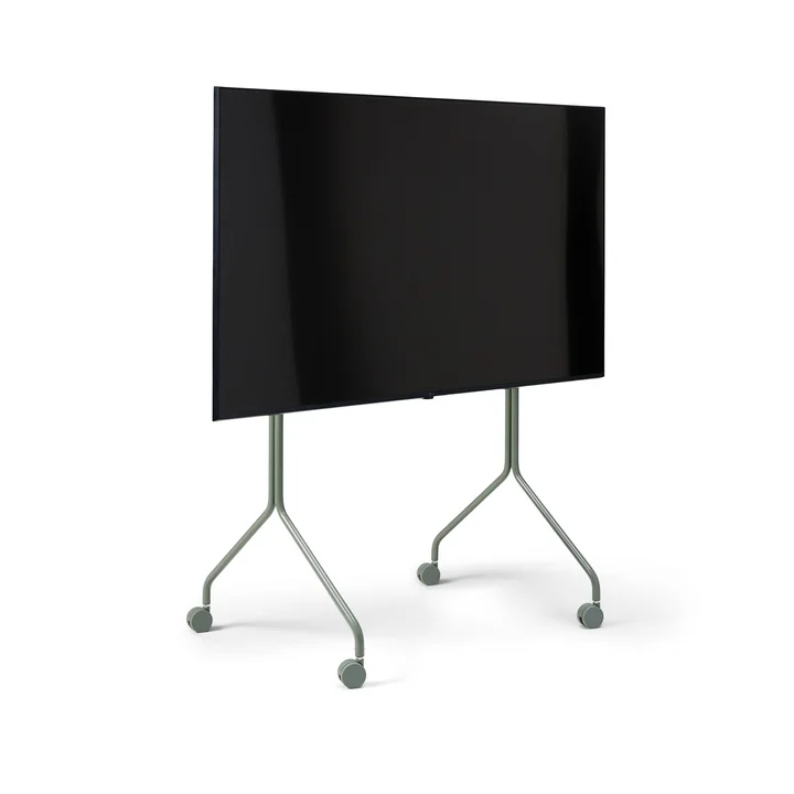 Pedestal - Moon Rollin ' Tall TV - Stand , 44 - 70 Customs , mossey green