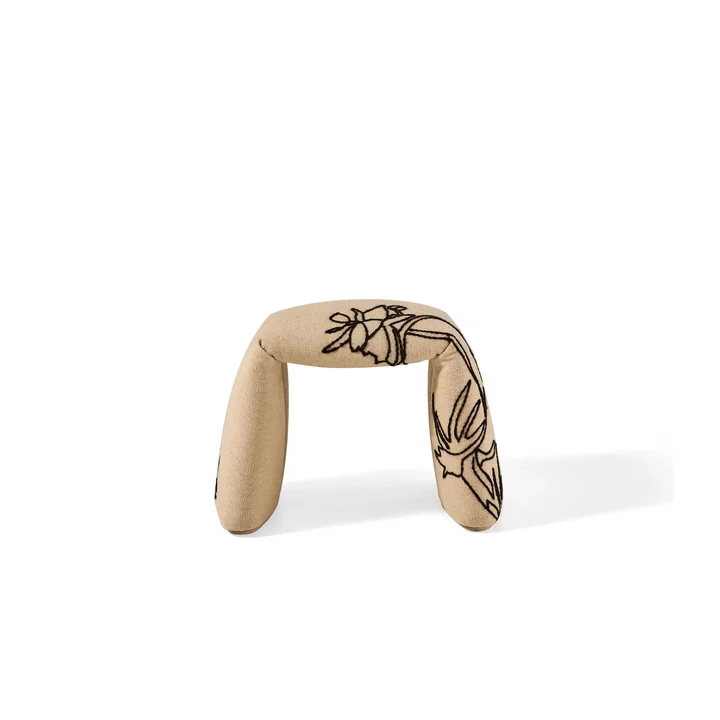 nanimarquina - Folded bench, small, 60 x 45 cm, flowers