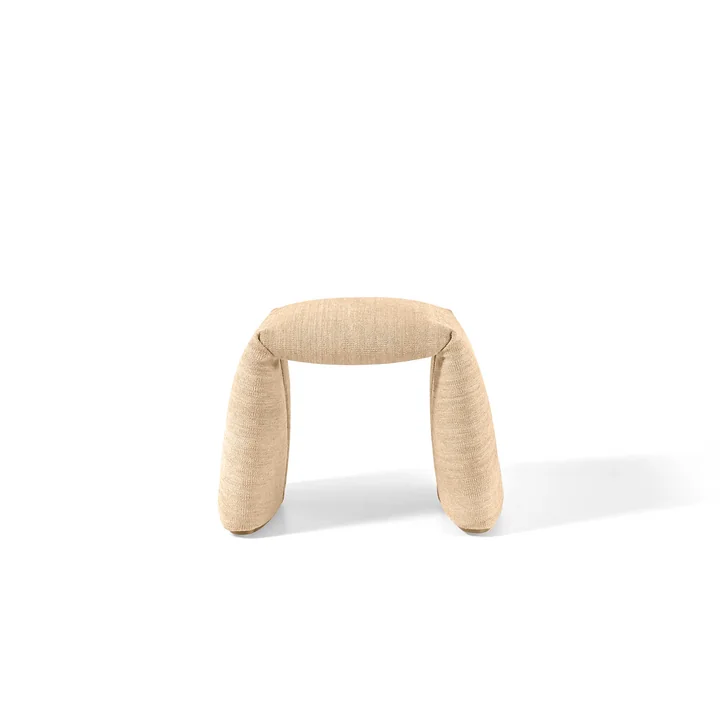 nanimarquina - Folded bench, small, 60 x 45 cm, beige
