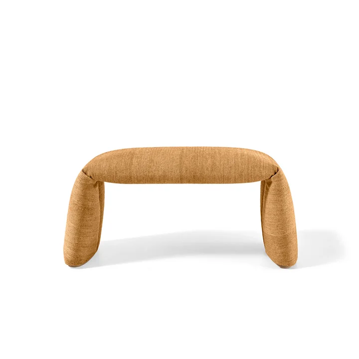 nanimarquina - Folded bench, medium, 97 x 45 cm, caramel